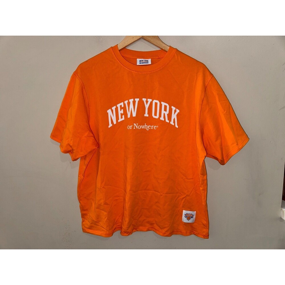 Men's L NYON New York Or Nowhere x Knicks Basketball Shirt Boxy Cropped NEW RARE